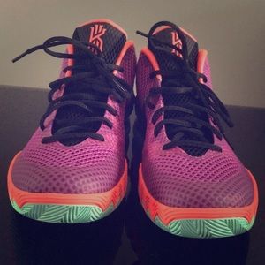 Kyrie 1s Easter Purple/ Lime Green
